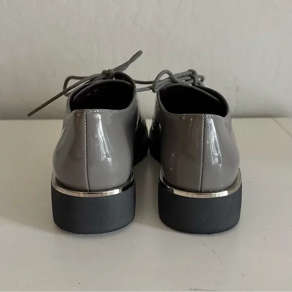 Franco Sarto Women's Charles Oxfords in Gray Patent, Size 7, New In Box - Picture 5 of 9